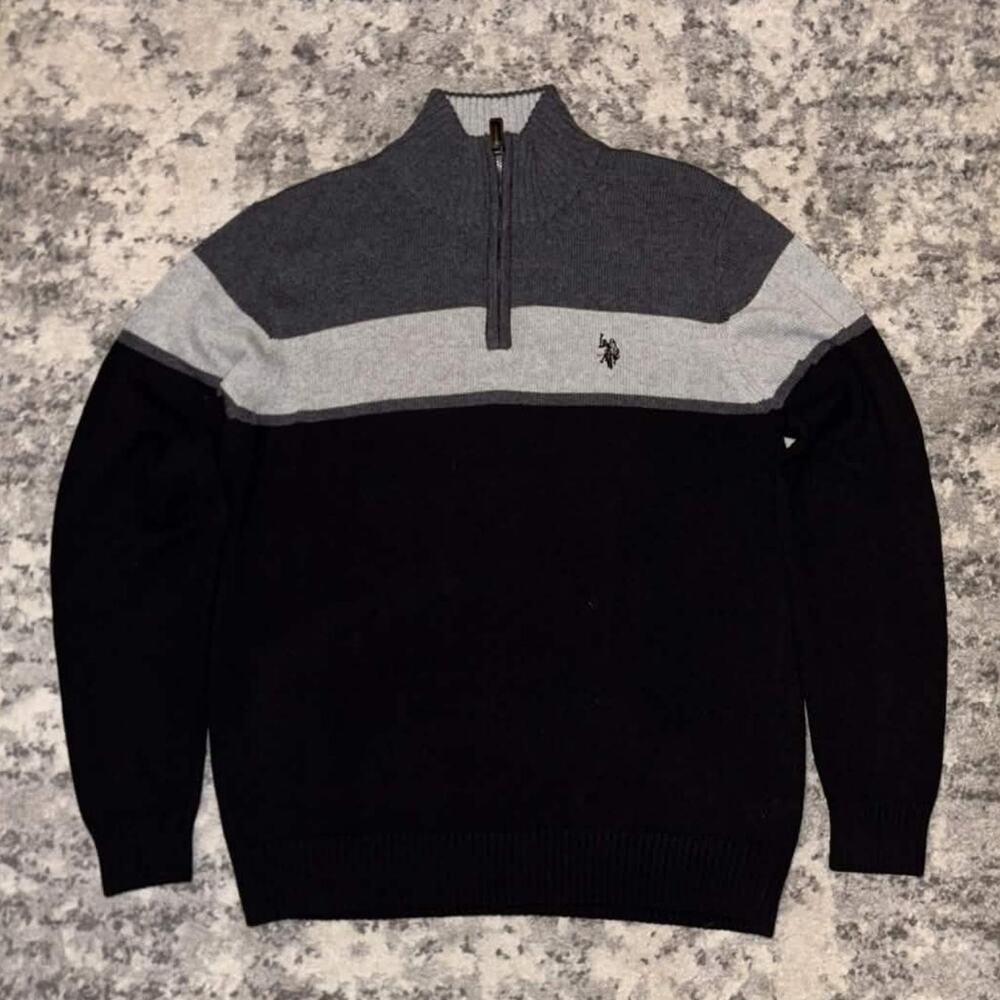 U.S. Polo Assn. Knit Quarter Zip Jacket